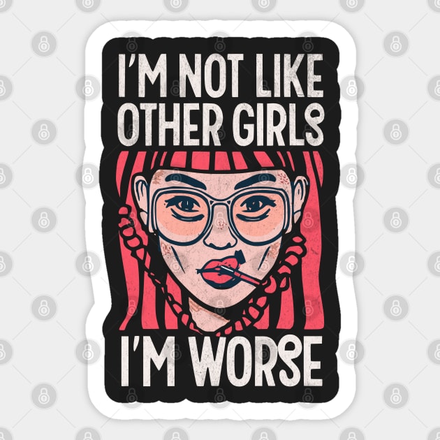 Not Like Other Girls Sticker by BeanStiks